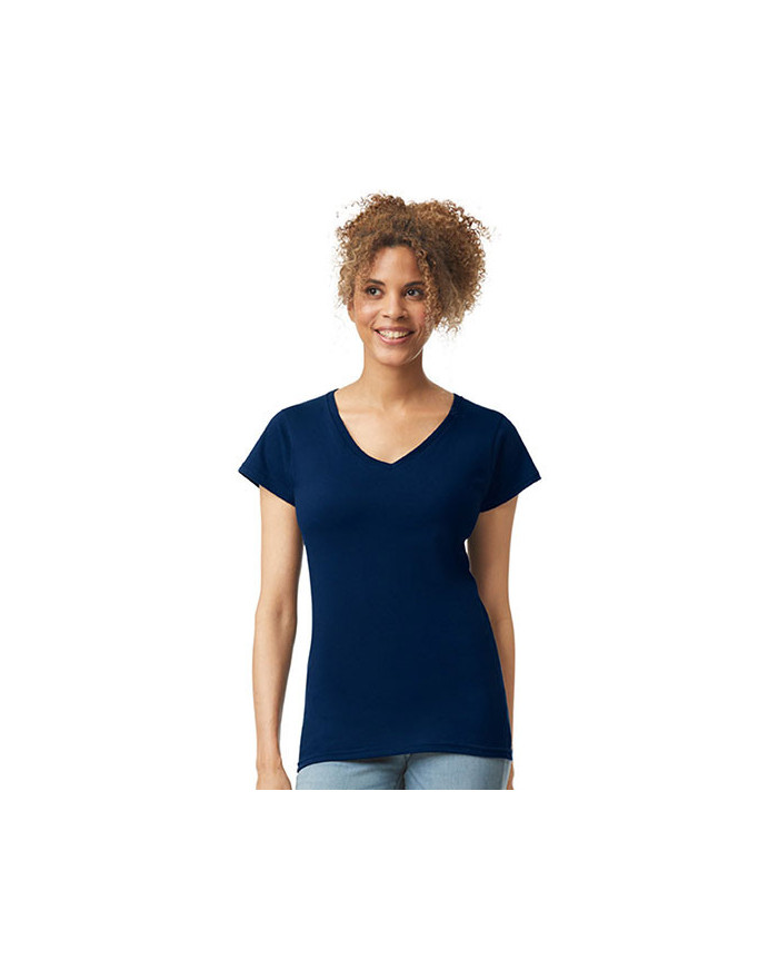 Tee shirt Personnalisé Manche Courte Duo 153 g/m² (White: 144 g/m²) - Gildan 64V00L - Tee shirt Personnalisé avec marquage br...