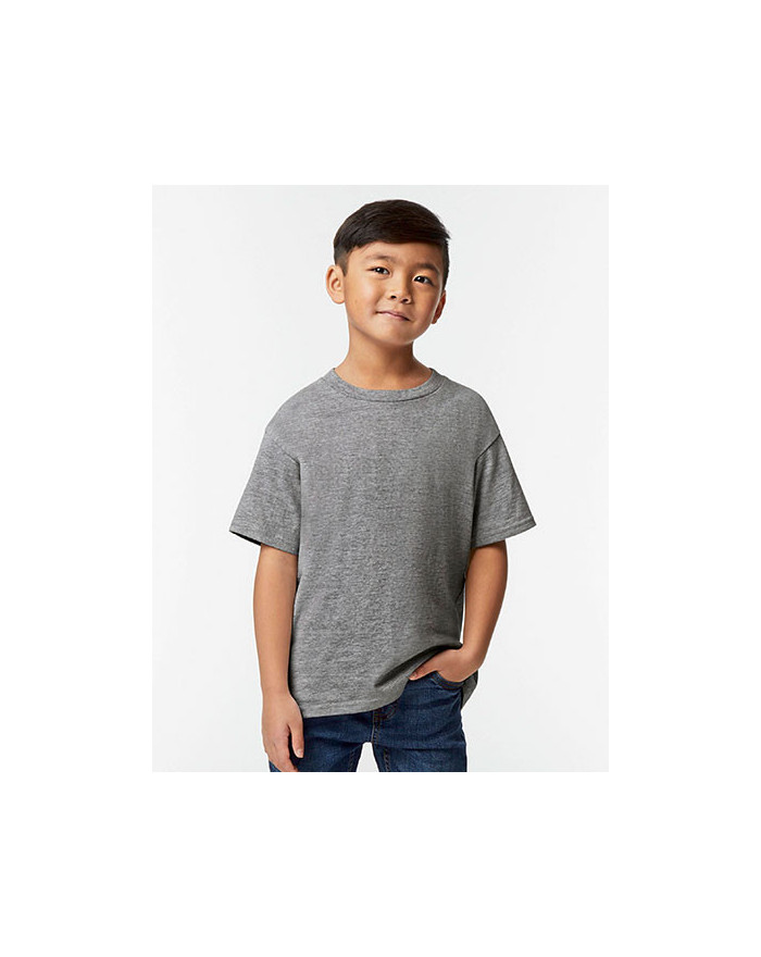 Tee shirt Personnalisé Manche Courte Enfant 100% coton 183 g/m² (White: 180 g/m²) - Gildan 65000B - Tee shirt Personnalisé av...