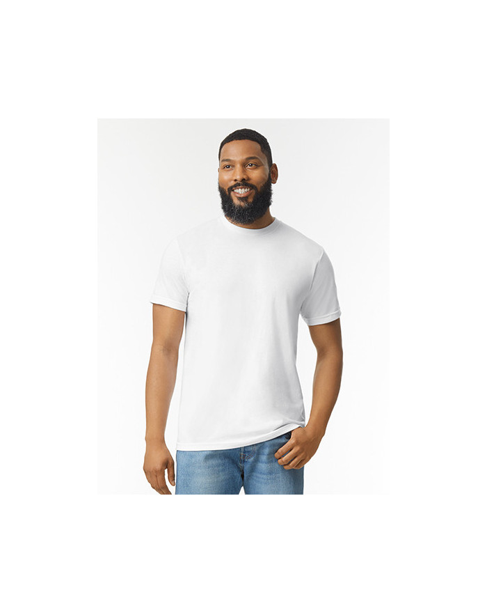 Tee shirt Personnalisé Manche Courte Duo 156 g/m² (White: 153 g/m²) - Gildan 67000 - Tee shirt Personnalisé avec marquage bro...