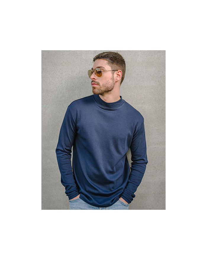 Tee shirt Personnalisé Manche Longue Col rond|Bande de propreté Homme   200 g/m² - HRM HRM106  