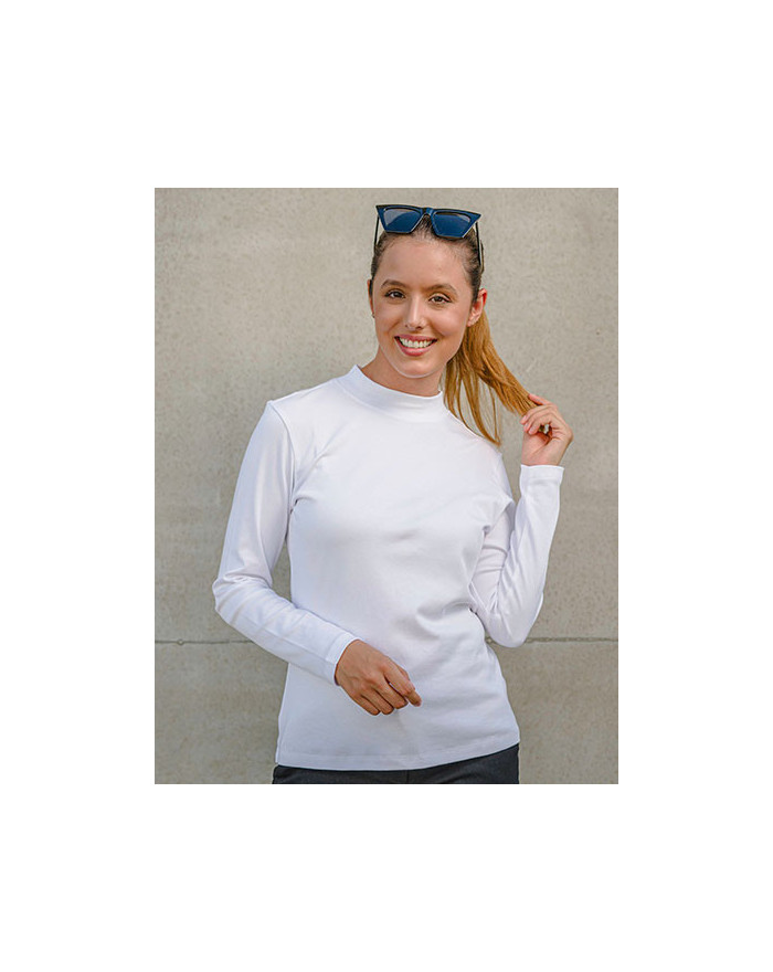 Tee shirt Personnalisé Manche Longue Col rond|Bande de propreté Femme   200 g/m² - HRM HRM206  