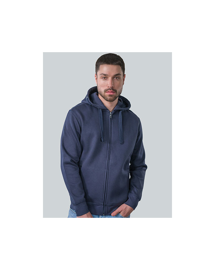 Sweat Personnalisé Manche Longue avec liseré Duo 320 g/m² - HRM 707 - Sweat Personnalisé avec marquage broderie, flocage ou i...