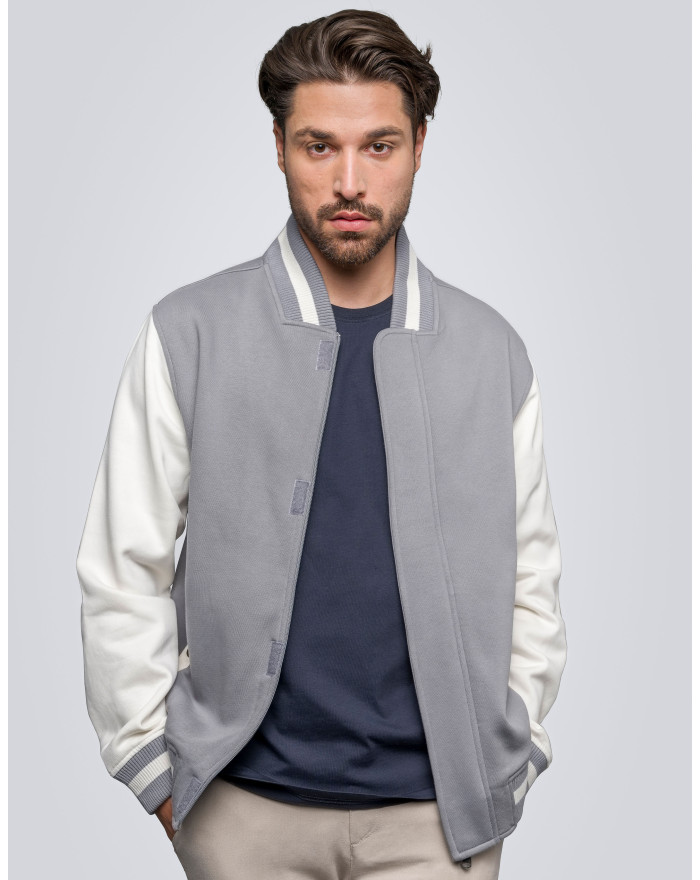 Sweat Personnalisé Manche Longue|Manchettes avec liseré Duo 320 g/m² - HRM 709 - Sweat Personnalisé avec marquage broderie, f...