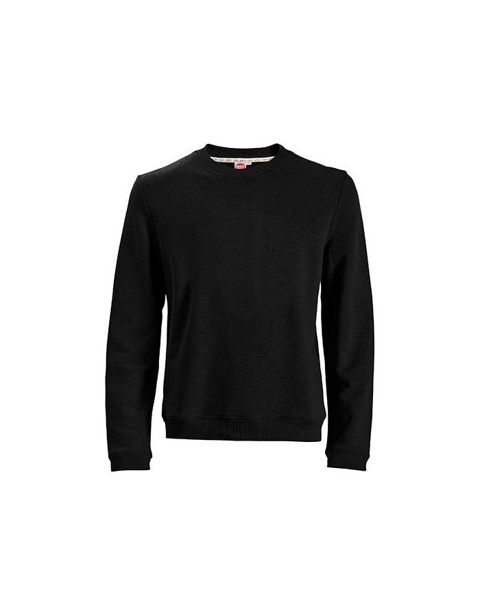 Sweat Personnalisé Manche Longue avec liseré Homme 300 g/m² - Honeymoon 1000 - Sweat Personnalisé avec marquage broderie, flo...