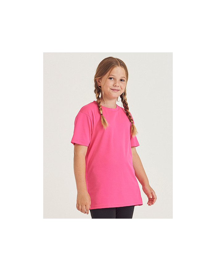 Tee shirt Personnalisé Manche Courte Bande de propreté|Col rond Enfant 140 g/m² - Just Cool JC001J - Vêtements de Sport Perso...