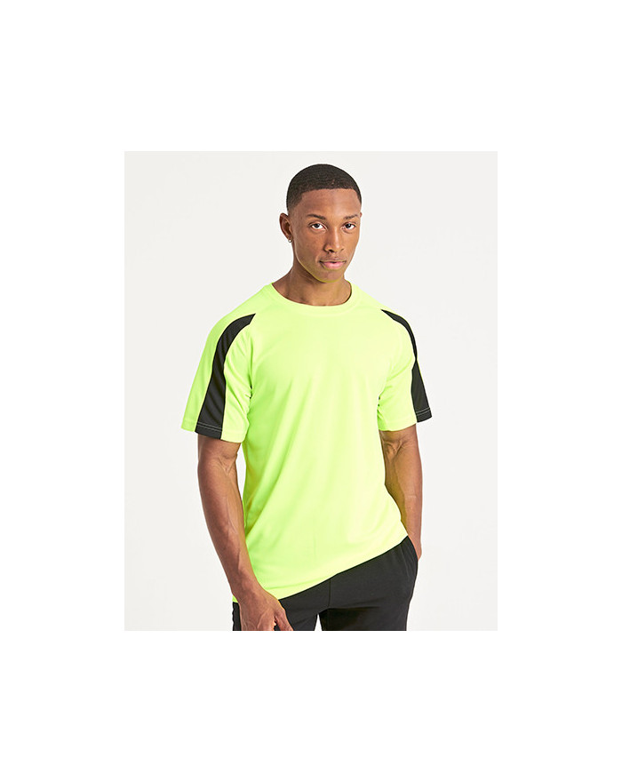 Tee shirt Personnalisé Manche Courte|Raglan Bande de propreté|Col rond Homme 140 g/m² - Just Cool JC003 - Vêtements de Sport ...