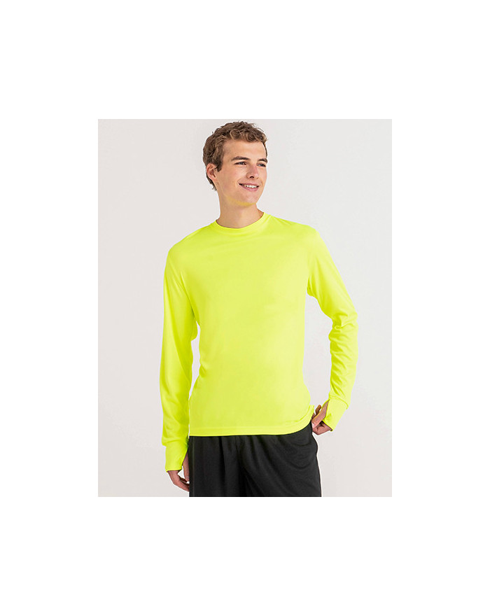 Tee shirt Personnalisé Manche Longue Bande de propreté|Col rond Homme ou Femme 135 g/m² - Just Cool JC023 - Tee shirt Personn...