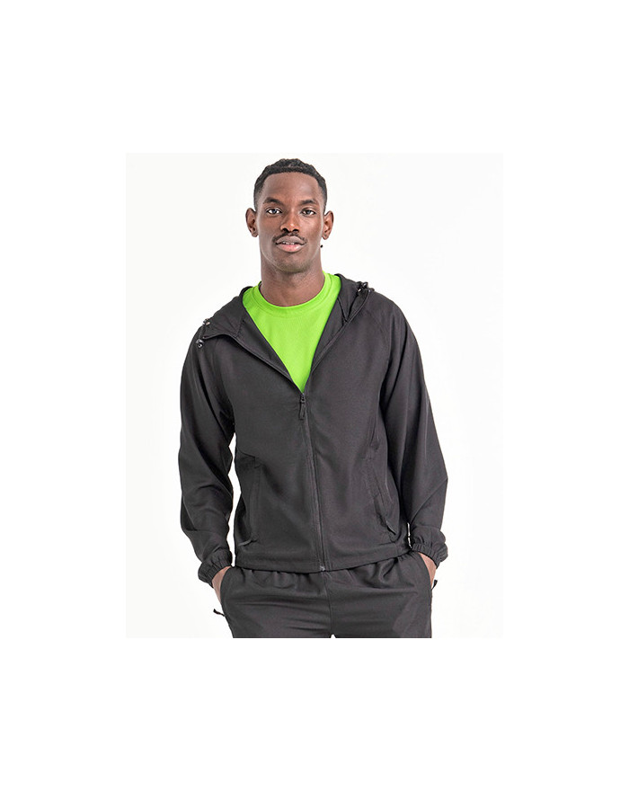 Veste Personnalisée Manche Longue|Raglan|avec liseré Homme  110 g/m² - Just Cool JC282 - Veste Personnalisée avec marquage br...