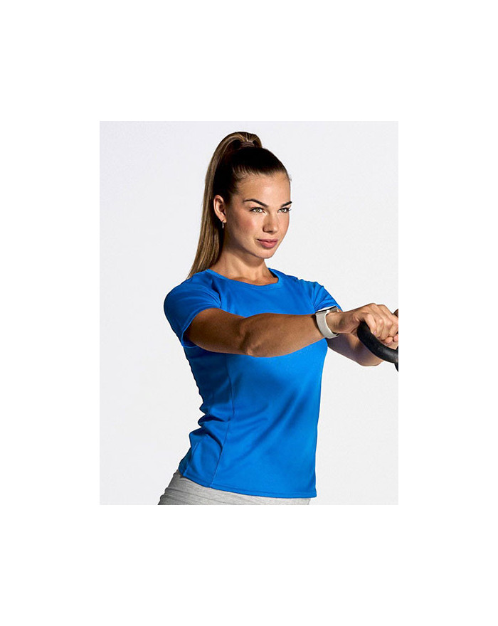 Tee shirt Personnalisé Manche Courte Duo 130 g/m² - JHK SPORTLADY - Tee shirt Personnalisé avec marquage broderie, flocage ou...