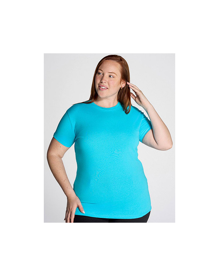 Tee shirt Personnalisé Manche Courte Femme 150 g/m² - JHK CURVS150 - Tee shirt Personnalisé avec marquage broderie, flocage o...