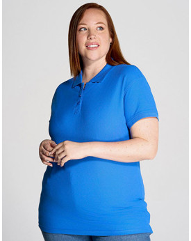 Polo Personnalisé Manche Courte avec liseré Femme 100% coton 200 g/m² - JHK CURVSPOLO - Polo Personnalisé avec marquage brode...