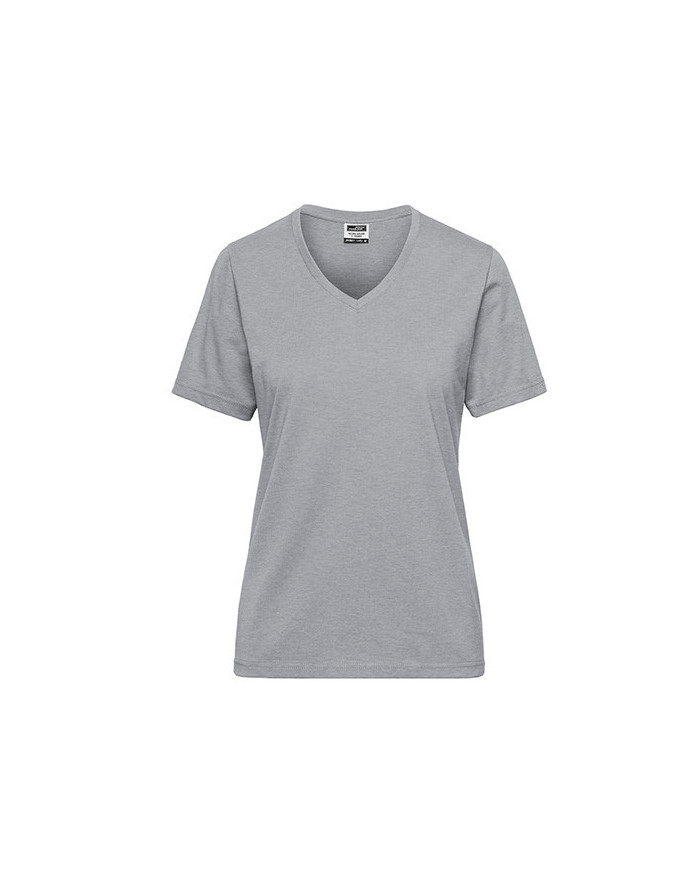Tee shirt Personnalisé Manche Courte Bande de propreté|V-Neck Femme  160 g/m² - Daiber JN1807 - Tee shirt Personnalisé avec m...