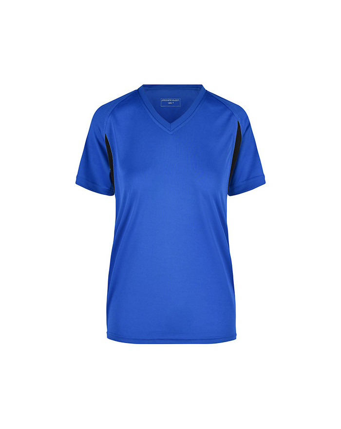 Tee shirt Personnalisé Manche Courte|Raglan V-Neck Femme  140 g/m² - Daiber JN316 - Tee shirt Personnalisé avec marquage brod...