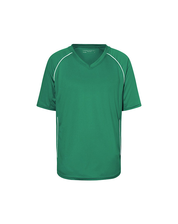 Tee shirt Personnalisé Manche Courte|Raglan V-Neck Homme 135 g/m² - Daiber JN386 - Tee shirt Personnalisé avec marquage brode...