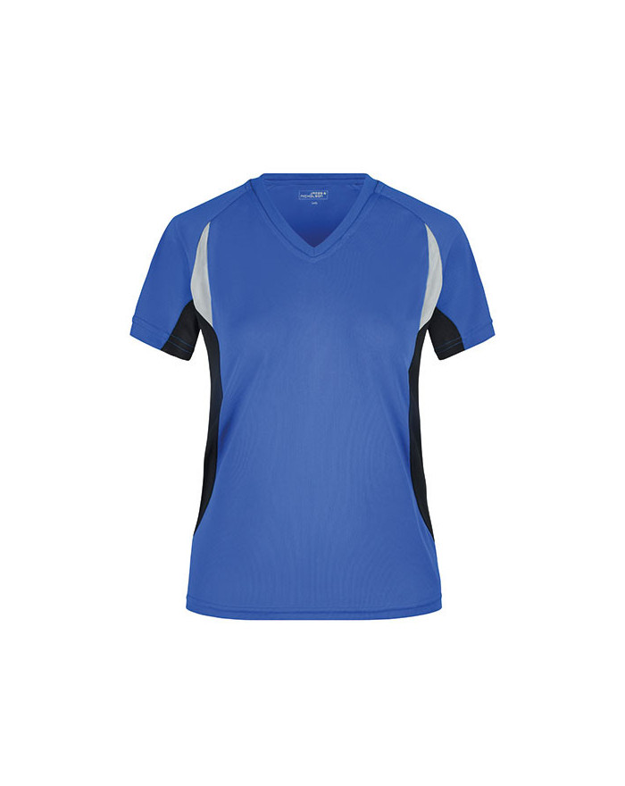 Tee shirt Personnalisé Manche Courte|Raglan V-Neck Femme  140 g/m² - Daiber JN390 - Tee shirt Personnalisé avec marquage brod...