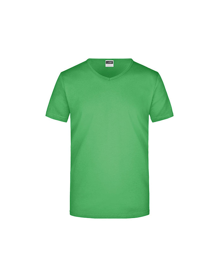 Tee shirt Personnalisé Manche Courte Bande de propreté|V-Neck Homme  160 g/m² - Daiber JN912 - Tee shirt Personnalisé avec ma...