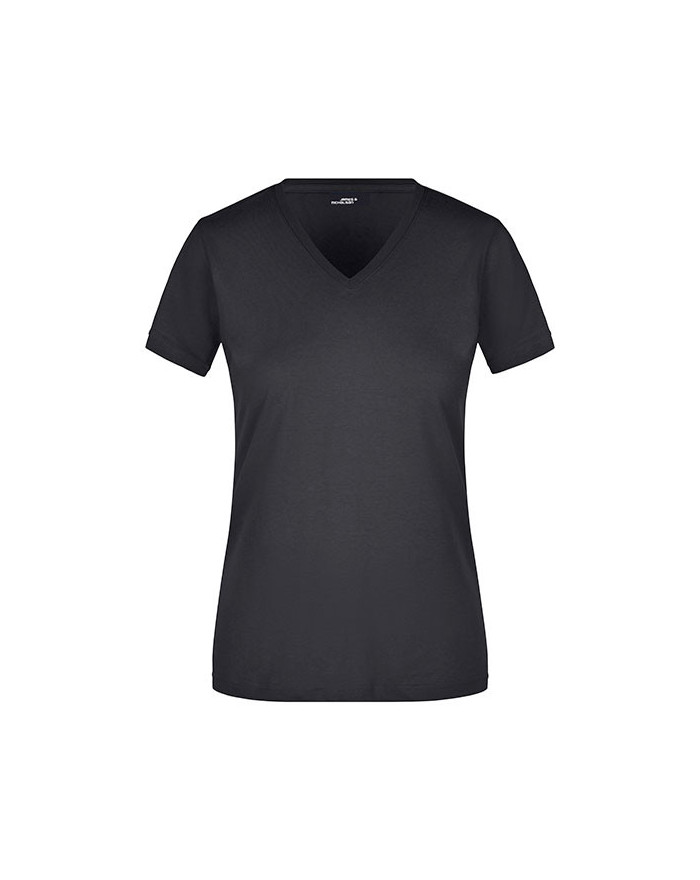 Tee shirt Personnalisé Manche Courte V-Neck Femme  160 g/m² - Daiber JN972 - Tee shirt Personnalisé avec marquage broderie, f...