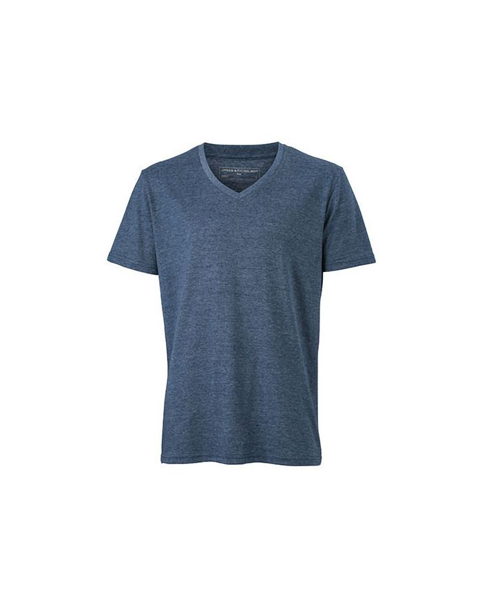 Tee shirt Personnalisé Manche Courte V-Neck Homme  170 g/m² - Daiber JN974 - Tee shirt Personnalisé avec marquage broderie, f...
