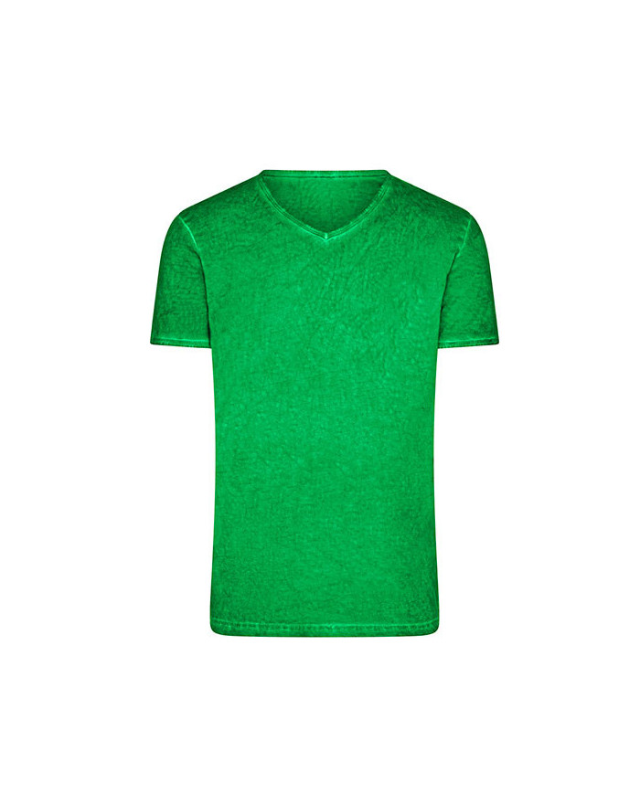 Tee shirt Personnalisé Manche Courte V-Neck Homme  140 g/m² - Daiber JN976 - Tee shirt Personnalisé avec marquage broderie, f...