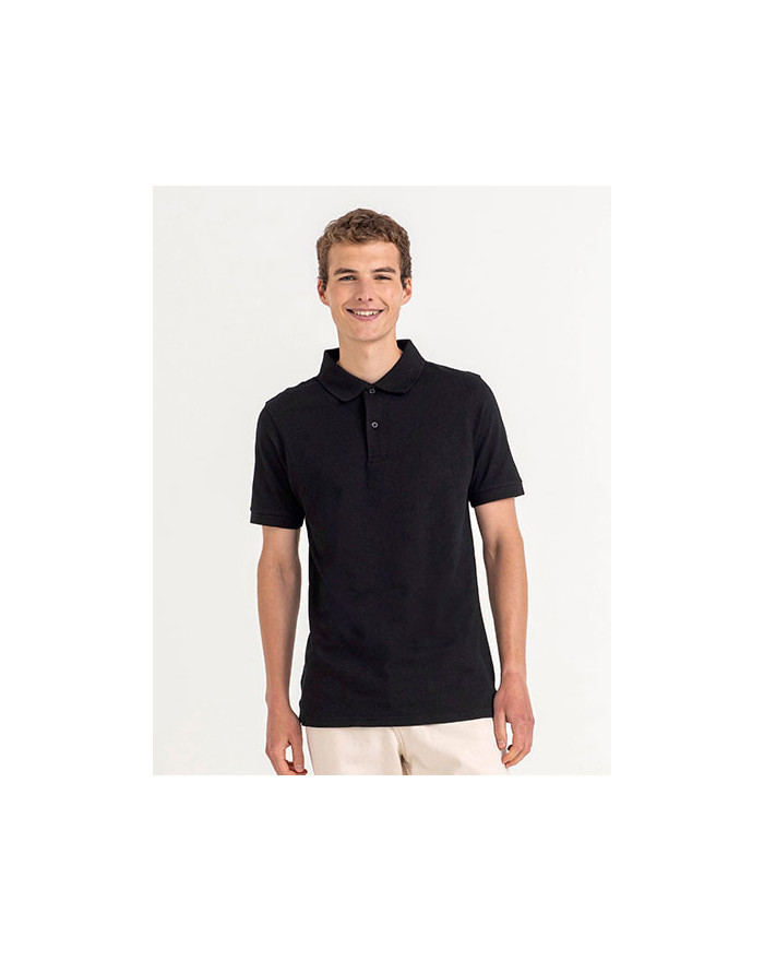 Polo Personnalisé Manche Courte|avec liseré Bande de propreté Homme  200 g/m² - Just Polos JP002 - Polo Personnalisé avec mar...