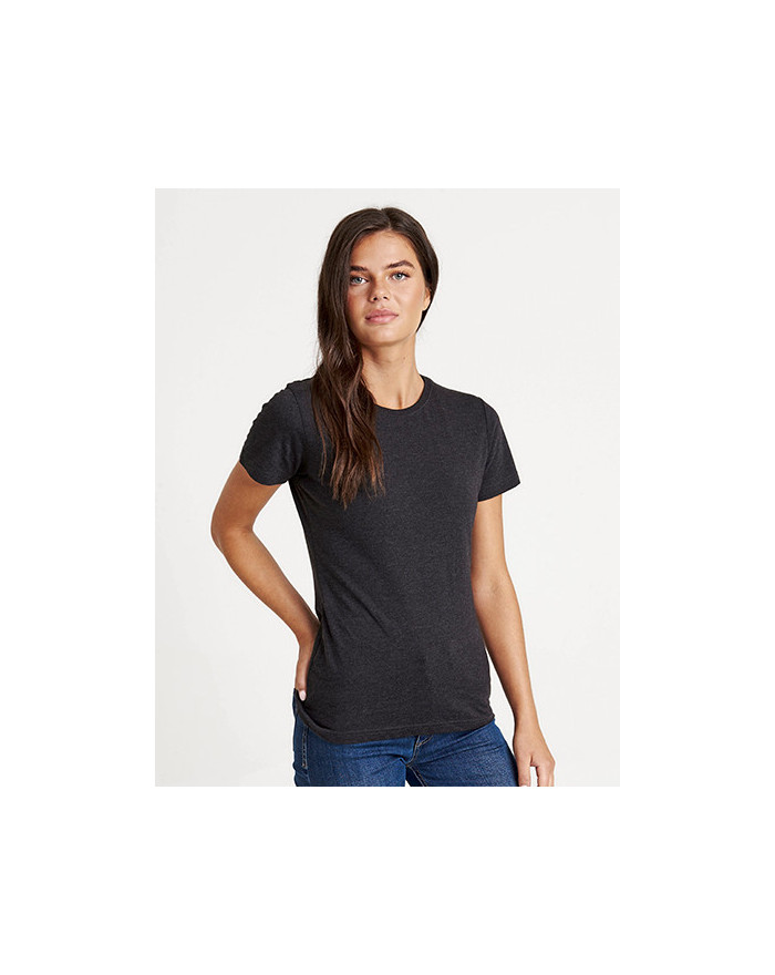 Tee shirt Personnalisé Manche Courte Bande de propreté|Col rond Femme  160 g/m² - Just Ts JT001F - Tee shirt Personnalisé ave...