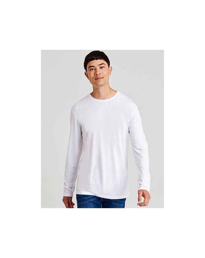 Tee shirt Personnalisé Manche Longue Bande de propreté|Col rond Homme  160g/m² - Just Ts JT002 - Tee shirt Personnalisé avec ...