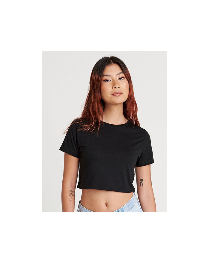 Tee shirt Personnalisé Manche Courte Bande de propreté|Col rond Femme  160 g/m² - Just Ts JT006 - Tee shirt Personnalisé avec...