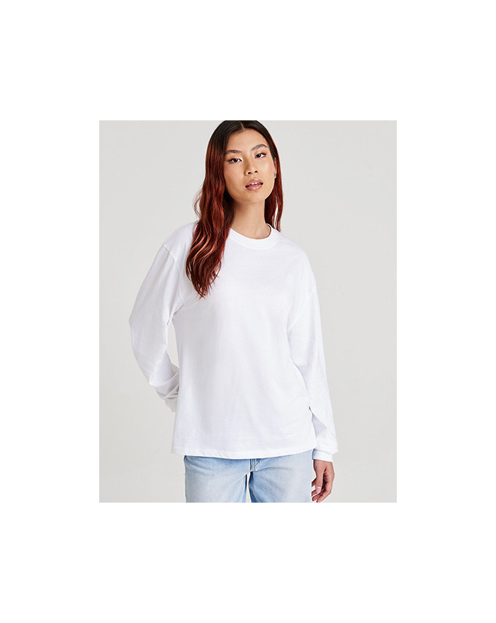 Tee shirt Personnalisé Manche Longue|avec liseré Bande de propreté|Col rond Homme ou Femme 190 g/m² - Just Ts JT019 - Tee shi...