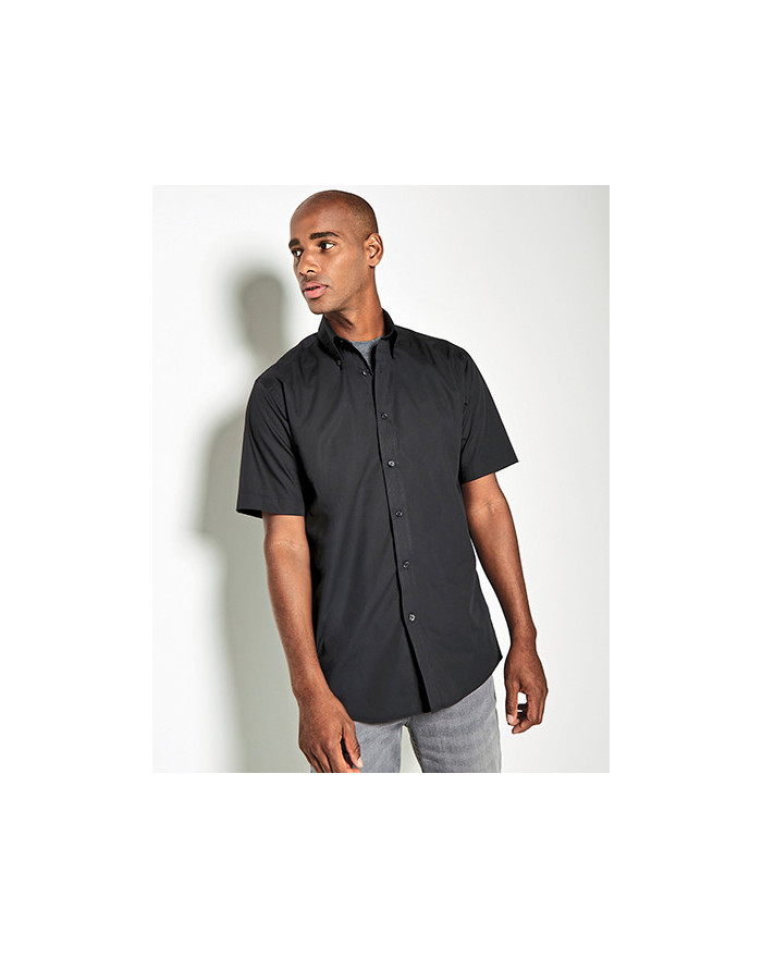 Chemise d'entreprise Personnalisée Manche Courte Duo 115 g/m² - Kustom Kit KK100 - Chemise d'entreprise Personnalisée avec ma...