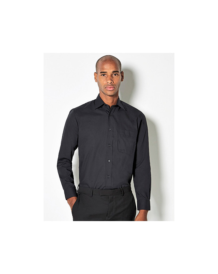 Chemise d'entreprise Personnalisée Manche Longue|Manchettes Duo 105 g/m² - Kustom Kit KK104 - Chemise d'entreprise Personnali...