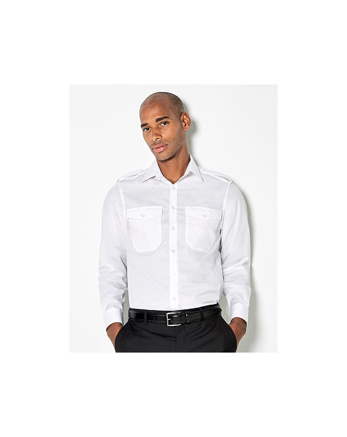 Chemise d'entreprise Personnalisée Manche Longue|Manchettes Homme 105 g/m² - Kustom Kit KK134 - Chemise d'entreprise Personna...