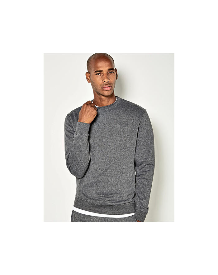 Sweat Personnalisé Manche Longue avec liseré Homme 280 g/m² - Kustom Kit KK302 - Sweat Personnalisé avec marquage broderie, f...
