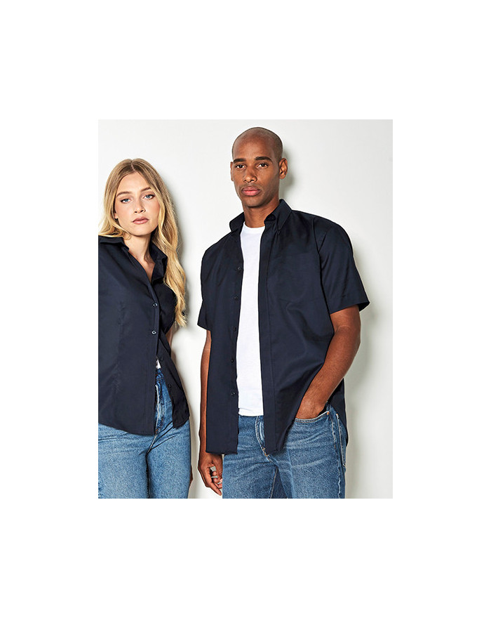 Chemise d'entreprise Personnalisée Manche Courte Duo 135 g/m² - Kustom Kit KK350 - Chemise d'entreprise Personnalisée avec ma...