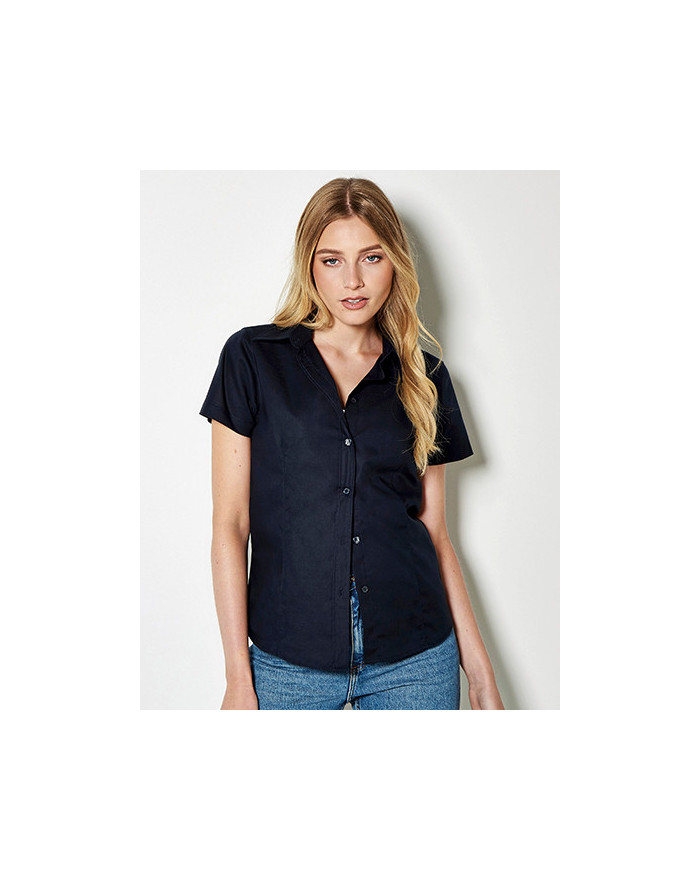 Chemise d'entreprise Personnalisée Manche Courte Duo 135 g/m² - Kustom Kit KK360 - Chemise d'entreprise Personnalisée avec ma...