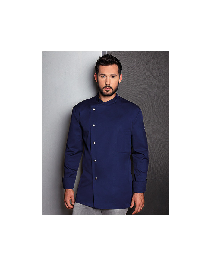 Veste Personnalisée Manche Longue|Manchettes Duo 215 g/m² - Karlowsky JM 14 - Veste Personnalisée avec marquage broderie, flo...