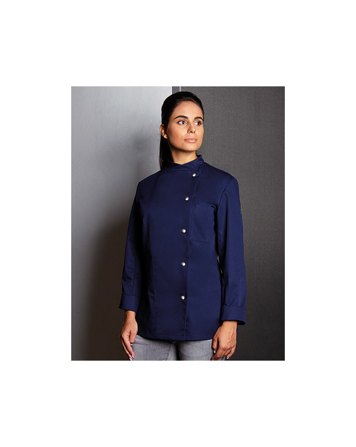 Veste Personnalisée Manche Longue|Manchettes Duo 215 g/m² - Karlowsky JF 3 - Veste Personnalisée avec marquage broderie, floc...