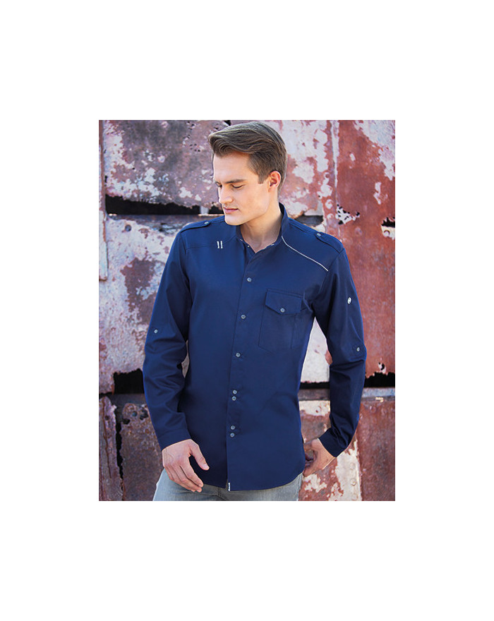 Chemise d'entreprise Personnalisée Enroulable|Manche Courte|Manche Longue Homme 150 g/m² - Karlowsky JM 26 - Chemise d'entrep...