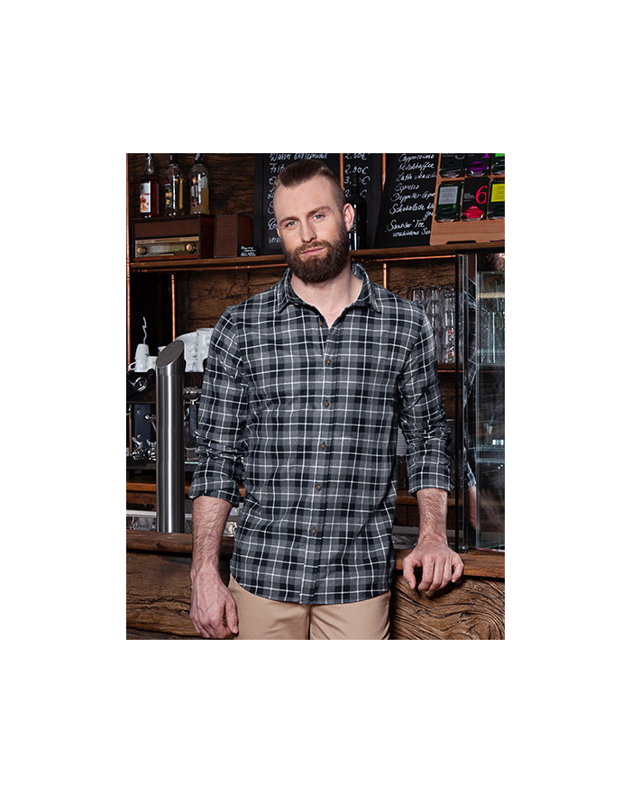 Chemise d'entreprise Personnalisée Manche Longue|Manchettes Duo 110 g/m² - Karlowsky BM7/BM8/BM9 - Chemise d'entreprise Perso...