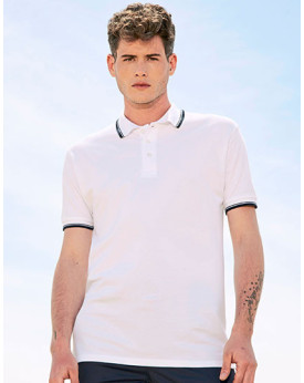 Polo Personnalisé Manche Courte avec liseré Duo 100% coton 270 g/m² - SOL´S 11365 - Polo Personnalisé avec marquage broderie,...
