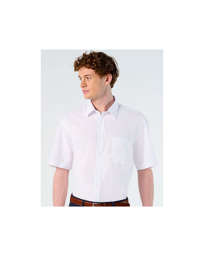 Chemise d'entreprise Personnalisée Manche Courte Duo 105 g/m² (White: 95 g/m²) - SOL´S 16050 - Chemise d'entreprise Personnal...