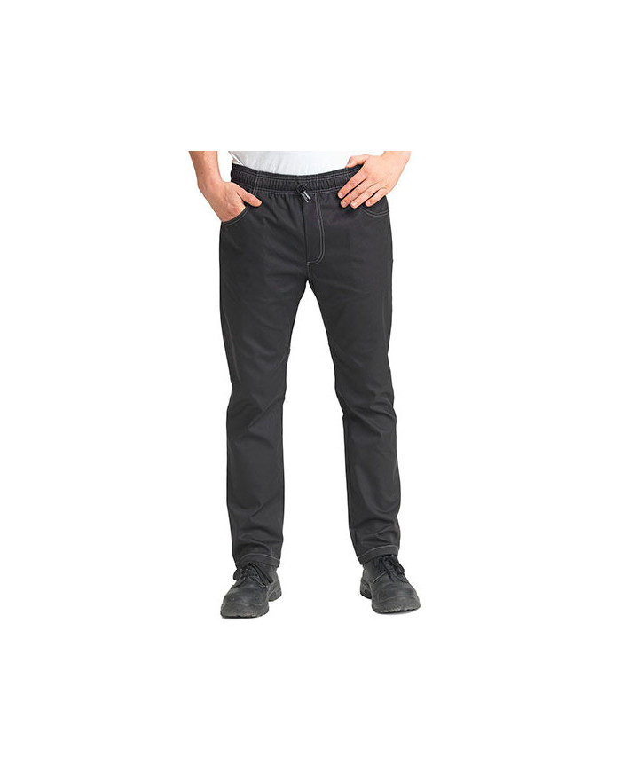 Pantalon Personnalisé Homme 200 g/m² - Le Chef Prep DF22 - Pantalon Personnalisé avec marquage broderie, flocage ou impressio...