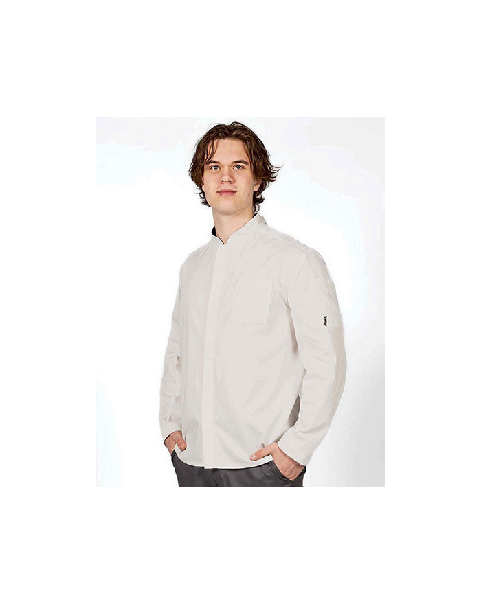 Veste Personnalisée Manche Longue Homme 200 g/m² - Le Chef DF118L - Veste Personnalisée avec marquage broderie, flocage ou im...