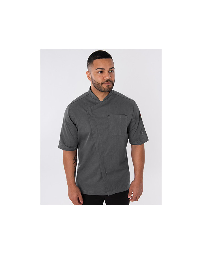 Veste  Personnalisée Manche Courte V-Neck Homme ou Femme  160 g/m² - Le Chef LF129  