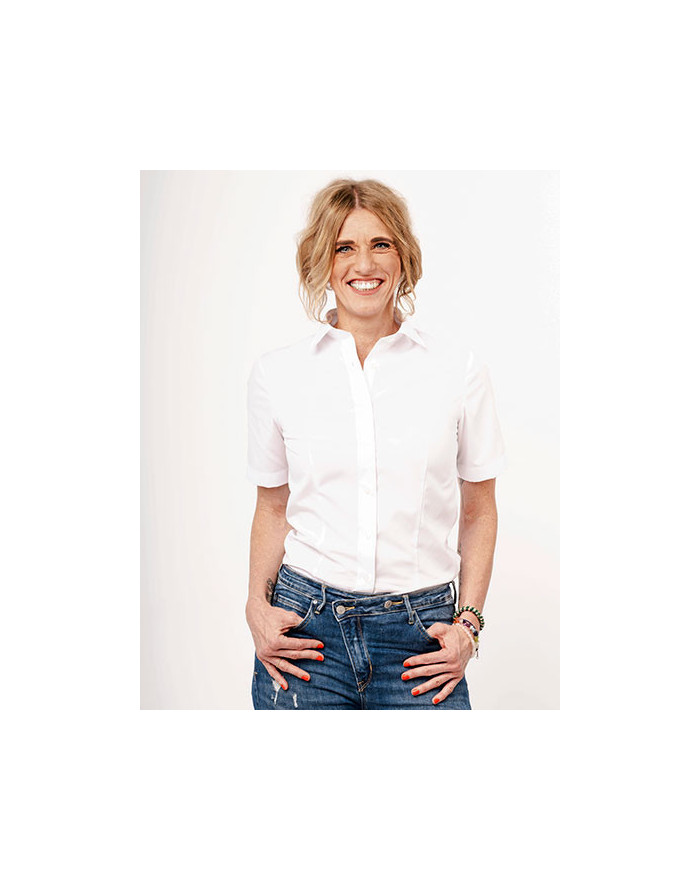 Chemise d'entreprise Personnalisée Manche Courte Duo 100% coton 105-120 g/m² - Marvelis 069012/069112 - Chemise d'entreprise ...