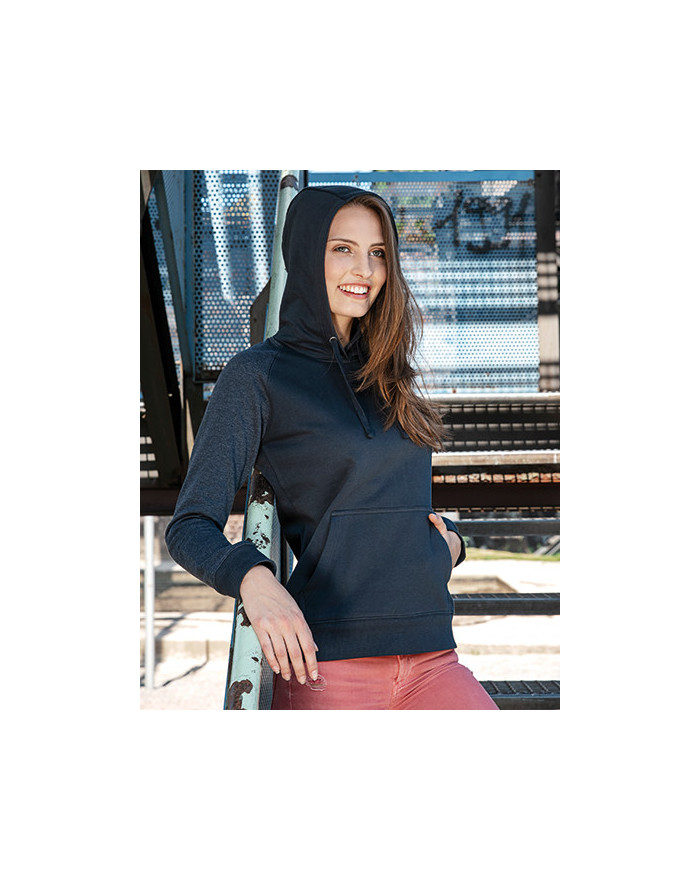 Sweat Personnalisée Raglan Bande de propreté Femme  300 g/m² - Miners mate MY620 - Sweat Personnalisé avec marquage broderie,...