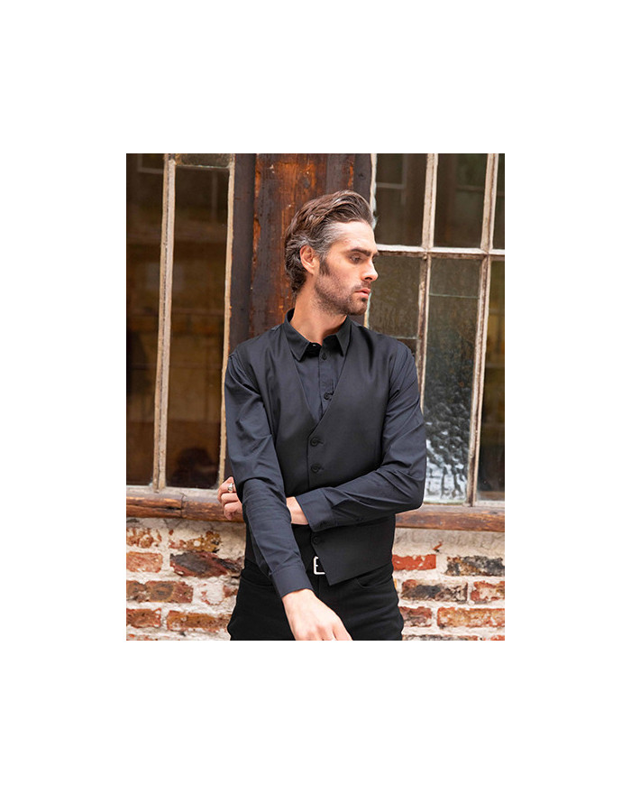 Chemise d'entreprise Personnalisée Manche Longue|Manchettes Duo - NEOBLU 03182 - Chemise d'entreprise Personnalisée avec marq...