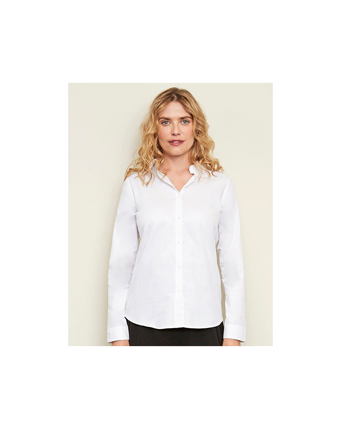 Chemise d'entreprise Personnalisée Manche Longue|Manchettes Duo - NEOBLU 03183 - Chemise d'entreprise Personnalisée avec marq...