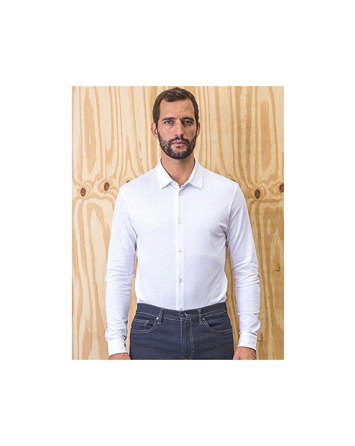 Chemise d'entreprise Personnalisée Manche Longue|Manchettes Duo 100% coton 240 g/m² - NEOBLU 03777 - Chemise d'entreprise Per...