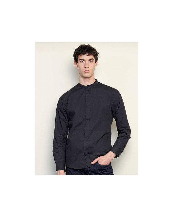 Chemise d'entreprise Personnalisée Manche Longue|Manchettes Duo - NEOBLU 03792 - Chemise d'entreprise Personnalisée avec marq...