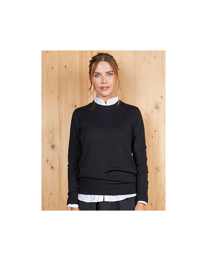 Sweat Personnalisé Manche Longue avec liseré Femme 240 g/m² - NEOBLU 03985 - Sweat Personnalisé avec marquage broderie, floca...